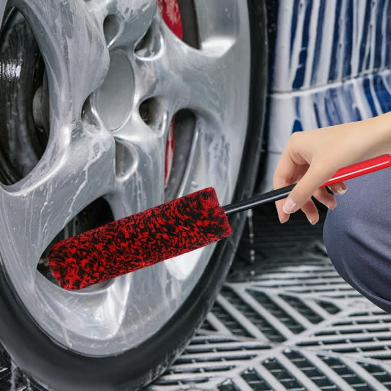 Brosse jantes manche long pour detailing