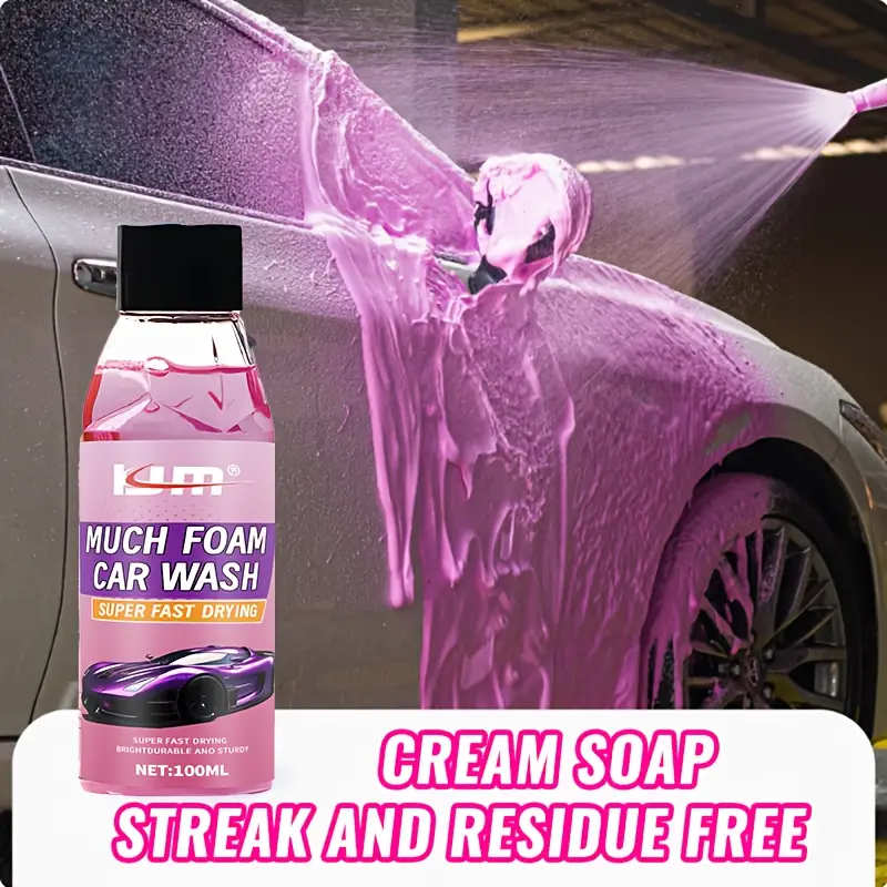 Shampoing auto moussant pH neutre rose 100 ml