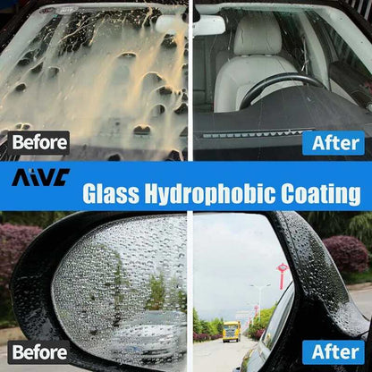 Protection hydrophobe pour vitres de voiture