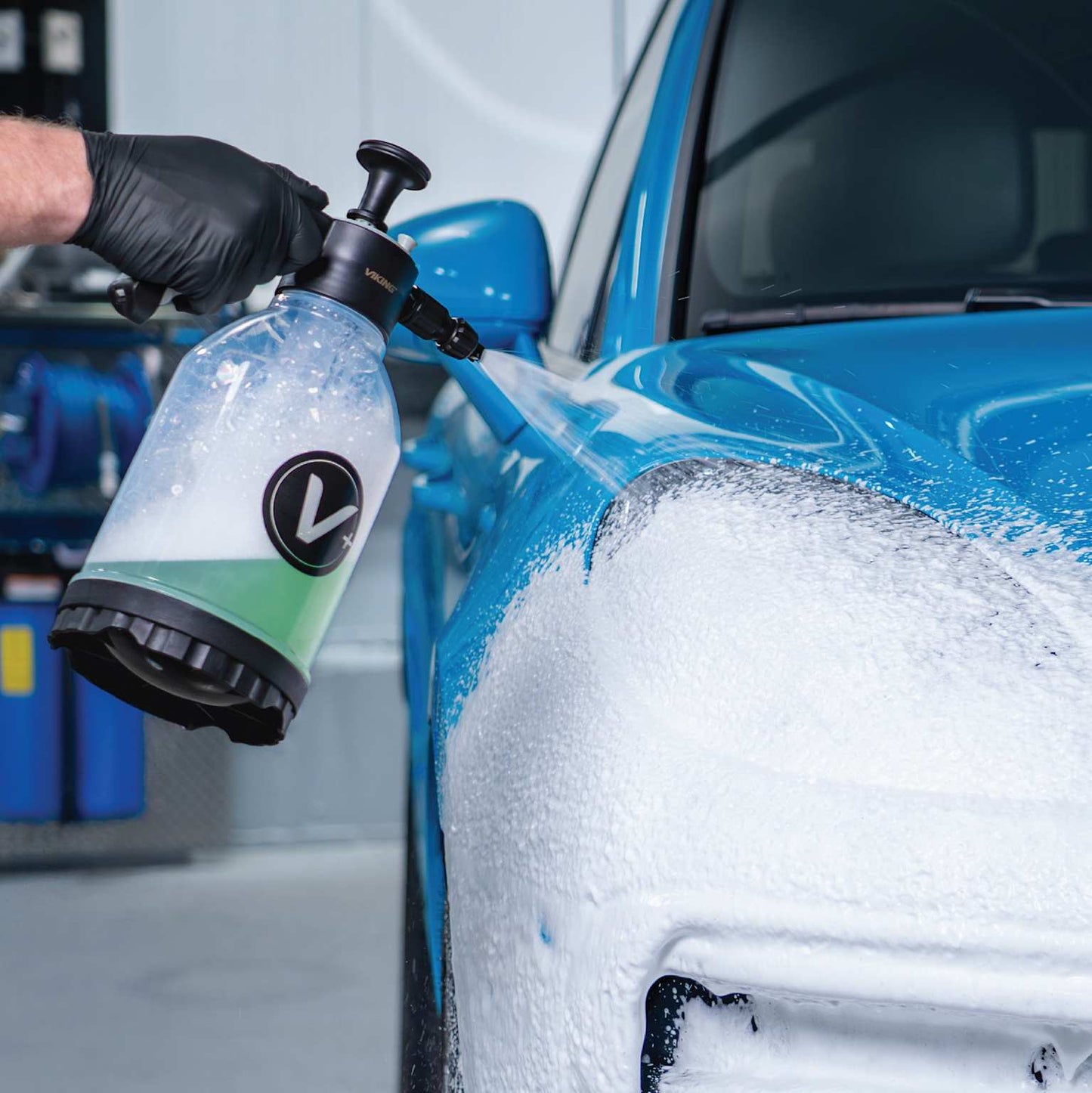 Pulverisateur a mousse manuel pour prelavage auto