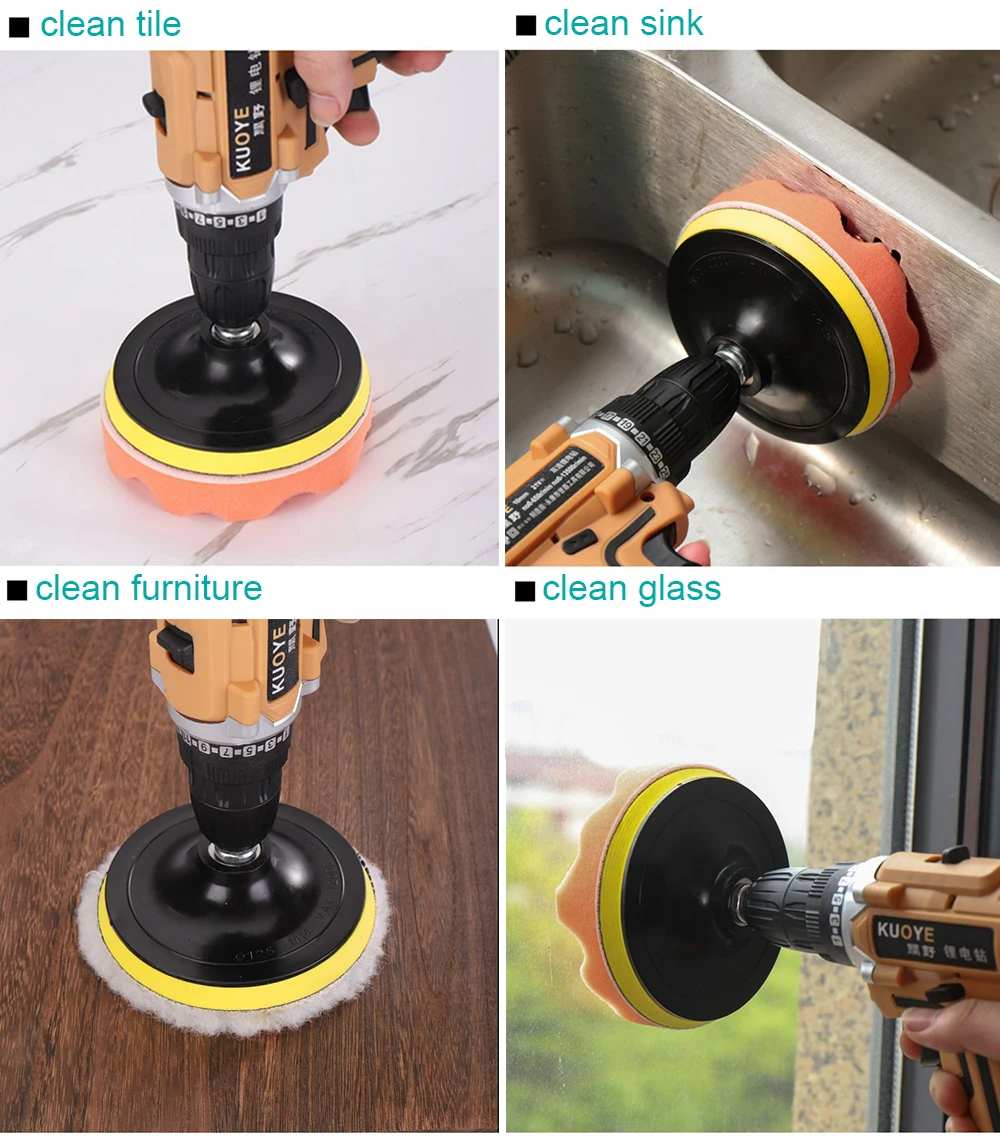 Kit d'extension de polissage pour perceuse auto