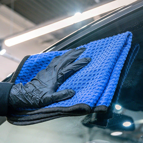Gant microfibre nid d'abeille pour lavage auto