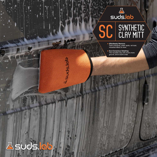 Gant clay de decontamination carrosserie